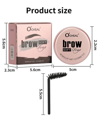 Waterproof 3D Eyebrow Styling Cream – Quick-Drying Natural Brow Pomade, Sculpting Gel Wax for Eyebrow Setting