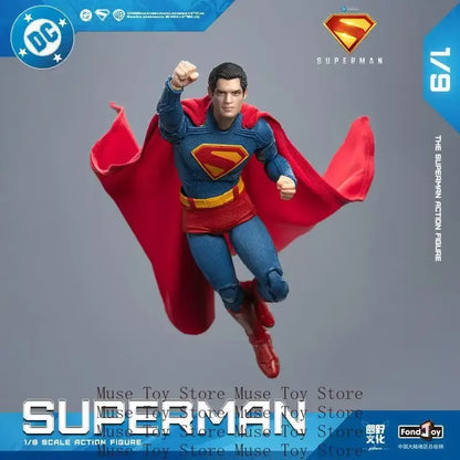 2025 Fondjoy David Corenswet Superman Action Figure – 1/9 PVC Movable Figure Toy for Kids & Boys Gift