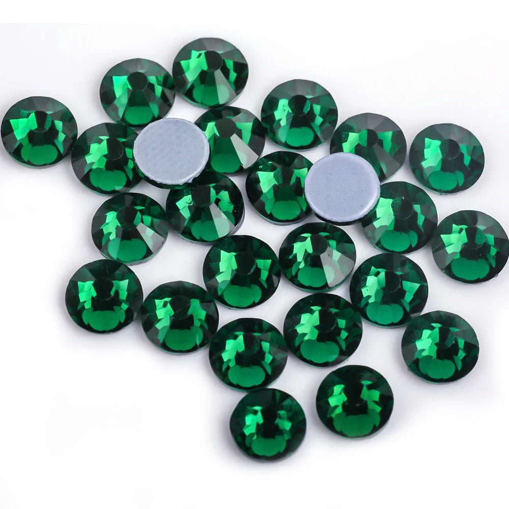 Premium Hot Fix Rhinestones – High Quality Glass Crystal Flatback Iron-On Glitter Rhinestones for Clothing & Crafts