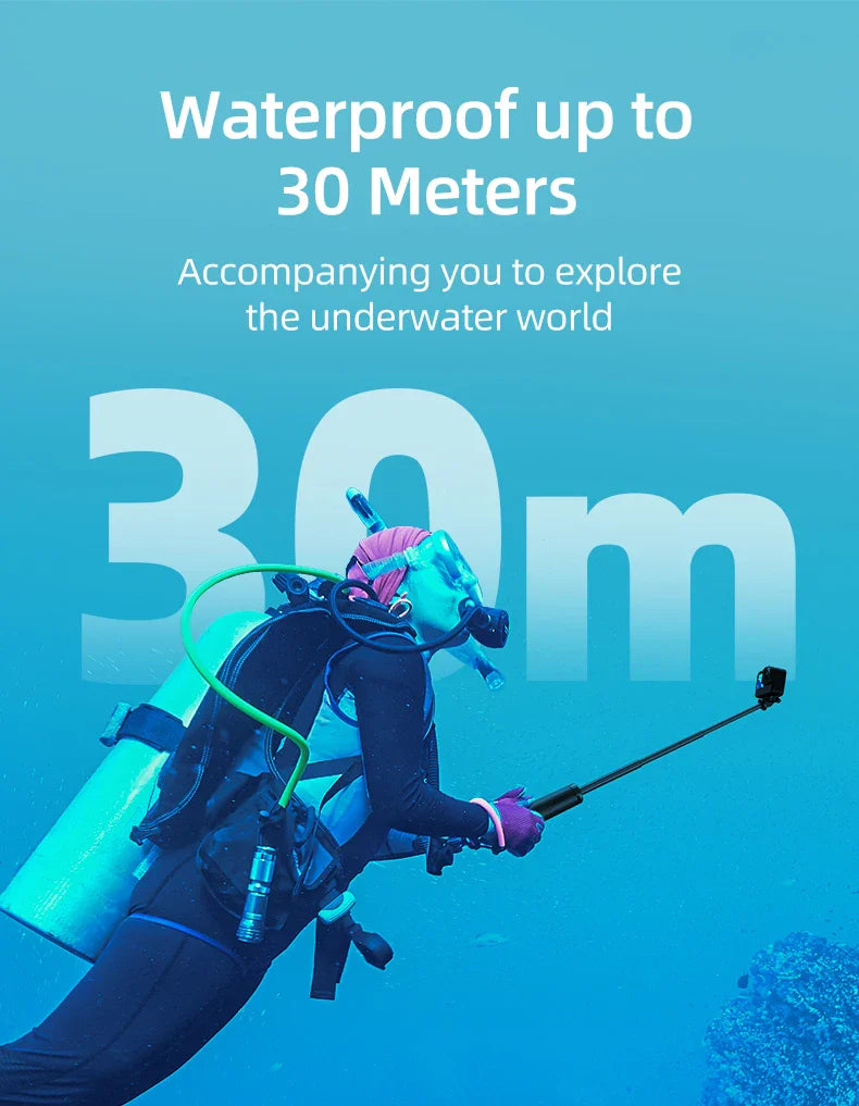 Telesin Underwater Buoyancy Diving Selfie Stick Tripod for GoPro, Insta360, DJI OSMO Action Cameras