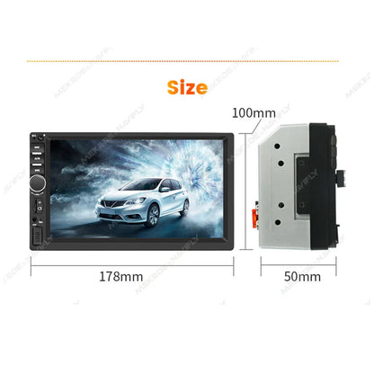 Navifly 7-Inch HD Touchscreen Car Multimedia Player – Universal 2 DIN, CarPlay, FM, Bluetooth for Toyota, Honda, VW, Corolla, Camry, Rav4