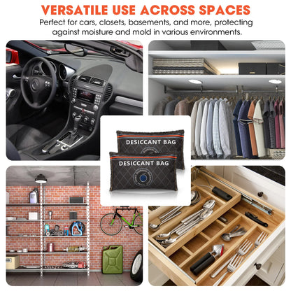 Car & Home Dehumidifier Bag – Reusable Silica Gel Moisture Absorber for Wardrobe, Shoes, Cabinets