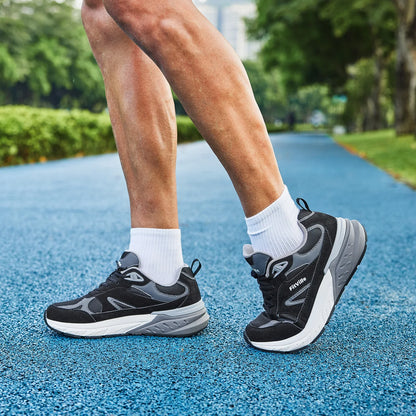 FitVille Wide Width Men’s Walking Shoes – Arch Support Sneakers for Flat Feet, Heel Pain & Plantar Fasciitis Relief