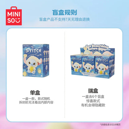 Genuine Stitch "Eat Something Before Sleep" Series Plush Blind Box – Kawaii Vinyl Toy Doll Pendant Surprise Gift for Girls