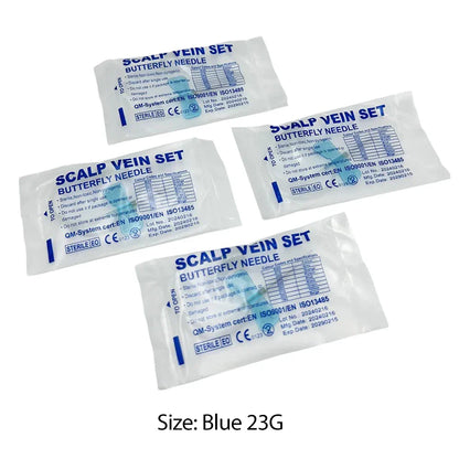 100pcs Disposable Butterfly Infusion Needles – Double Wing IV Needles for Pet Care & Veterinary Use