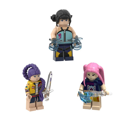 New Kpop Demon Hunters Mini Action Figure – Building Blocks Toy & Desk Decoration Collectible Gift