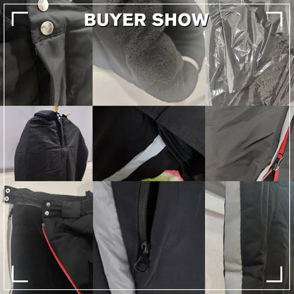 Winter Motorcycle Pants – Water & Windproof Protection, Warm Leg Covers with Knee Pads for Men, Fall-Proof Cycling Leggings