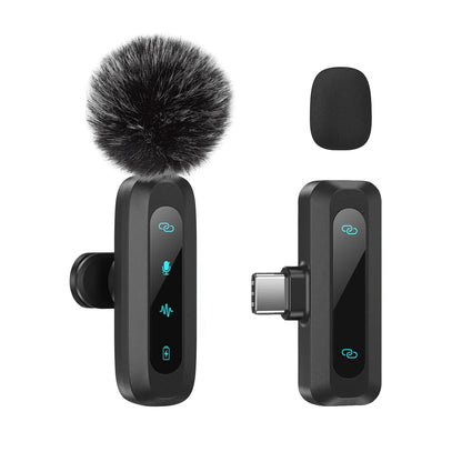 Professional Wireless Lavalier Microphone – Universal Mobile & Computer Mic for Vlogs, Interviews & Conferences
