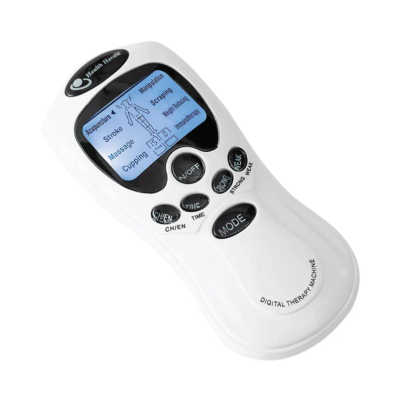 Electric EMS Pulse Massager — TENS Acupuncture Muscle Stimulator for Neck, Back, and Full Body Relaxation