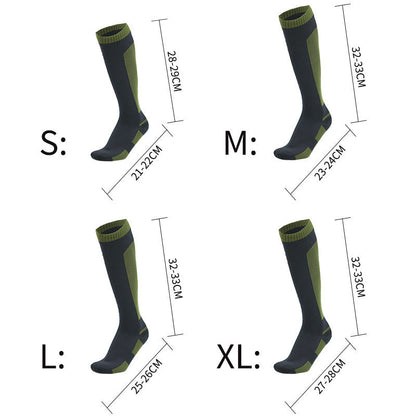 Knee High Waterproof Socks – Hiking, Wading, Outdoor Camping, Cycling, Skiing & Mountaineering Warm Long Socks