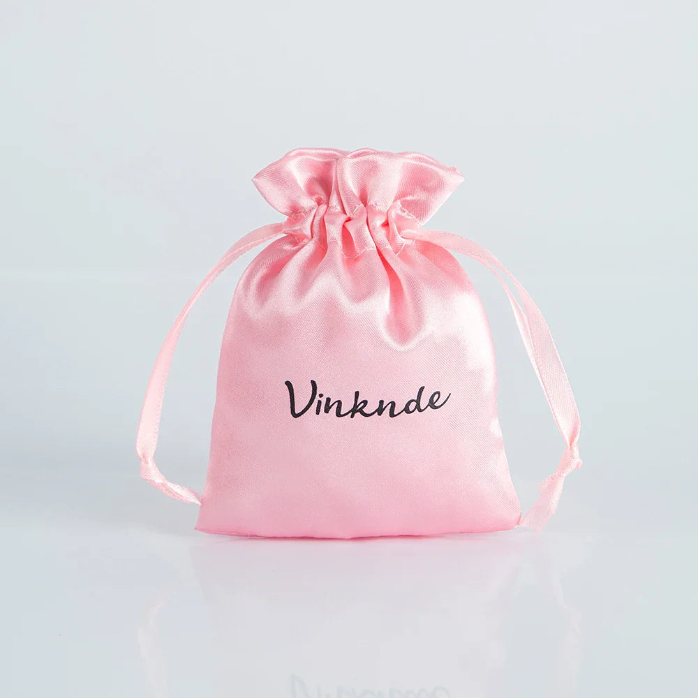 100PCS Silk Satin Jewelry Gift Bags – Drawstring Pouches for Necklace, Bracelet & Earrings, Wedding Party Favor & Christmas Gift Packaging, Custom Logo Ready