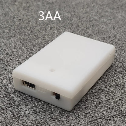 3x AA Battery Holder Case with Switch & USB Interface – 4.5V Portable Battery Box for DIY Electronics Power Supply