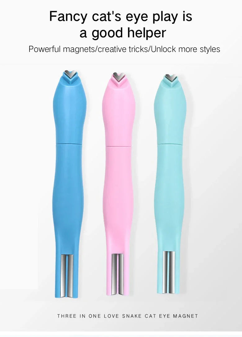 3D Love Heart Nail Magnet Stick – 3-in-1 Cat Eye, Double Line, Moon & Snake Pattern UV Gel Manicure Tool