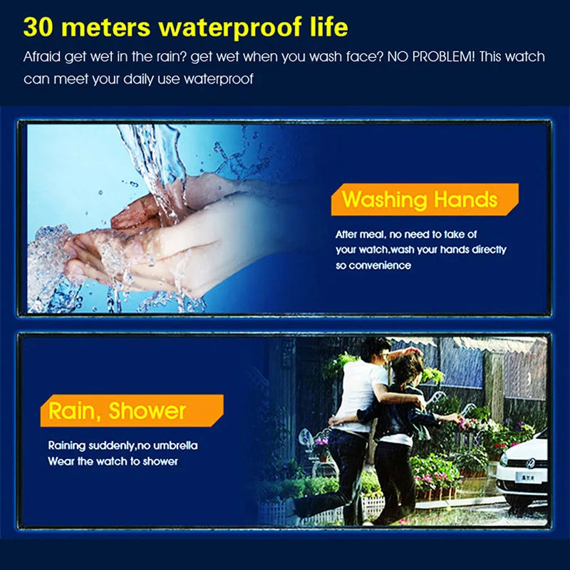 Men's Sport Watch – Multifunction Military Digital Watch, Waterproof, Luminous LED, Big Dial for Kids, Students, and Outdoors
