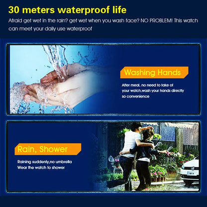 Men's Sport Watch – Multifunction Military Digital Watch, Waterproof, Luminous LED, Big Dial for Kids, Students, and Outdoors