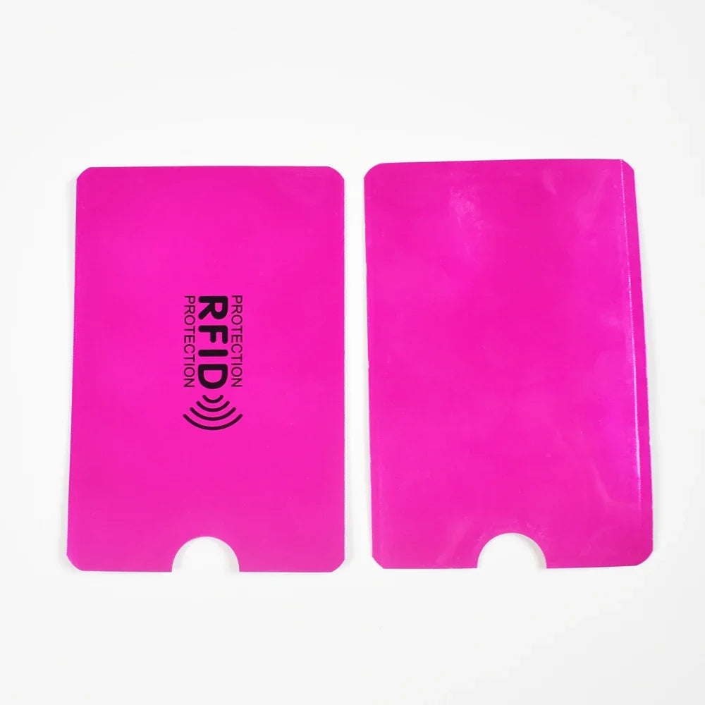 10PCS RFID Blocking Card Holder - NFC Anti Scan Aluminum Protector Case for ID & Bank Cards