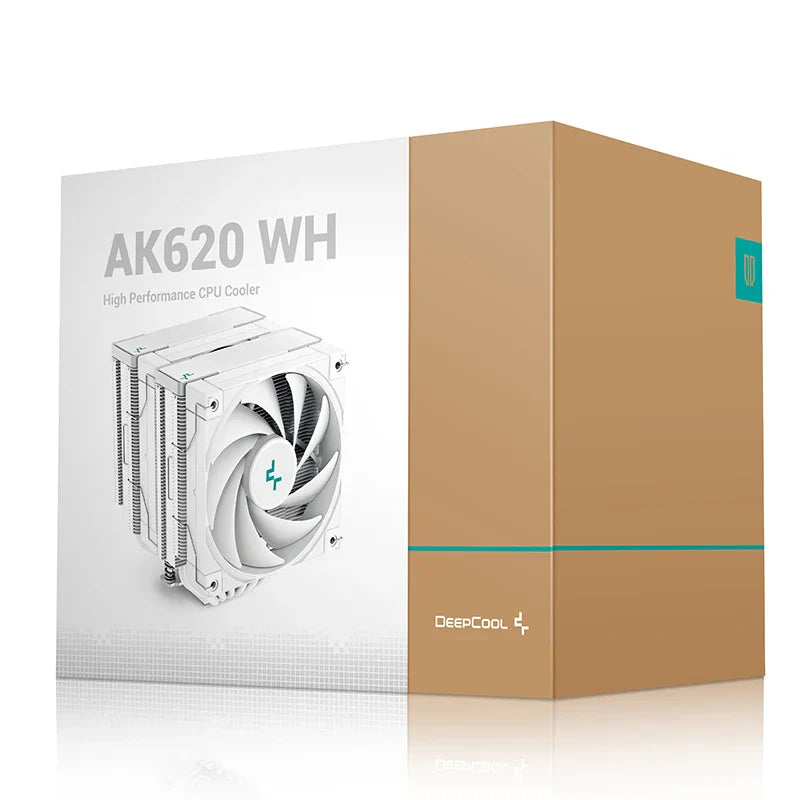 DeepCool AK620 ZERO DARK Twin Tower CPU Cooler – 6 Heat Pipes High Performance Air Cooling Radiator for Intel LGA1700/1200/115X & AMD AM5/AM4