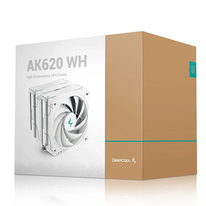 DeepCool AK620 ZERO DARK Twin Tower CPU Cooler – 6 Heat Pipes High Performance Air Cooling Radiator for Intel LGA1700/1200/115X & AMD AM5/AM4