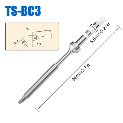 Pine64 TS100 TS101 Soldering Iron Tips – Replacement for Pinecil V2 & TS Series Models, B2 ILS BC2