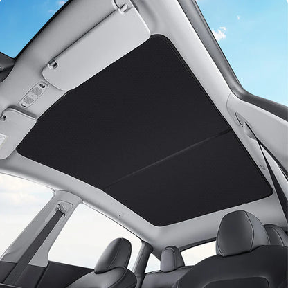 Split Sunshade for Tesla Model 3 (2017-2023) & Model Y – Front & Rear Sunroof Windshield Skylight Glass Roof Cooling Shade