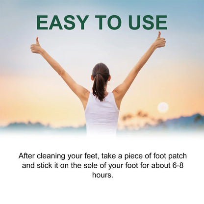 10PCS Herbal Detox Foot Patches – Deep Sleep & Stress Relief | Natural Foot Care Stickers for Body Detox & Relaxation