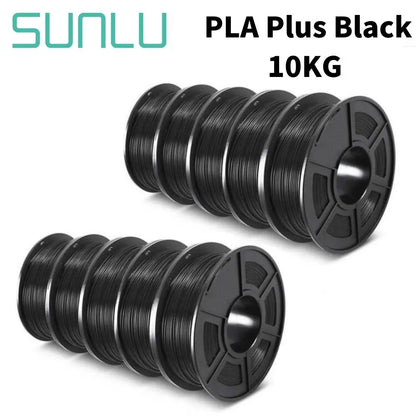 SUNLU PLA/PETG/PLA+ 3D Printer Filament Bundle – 10 Rolls 1KG Each, 1.75mm Neatly Wound Filament for 3D Printing (EU/US)