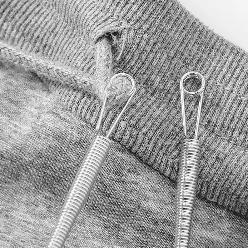 Spring Drawstring Threader Tool — Rope Threader Clip for Hoodies, Pants & Drawstring Replacement