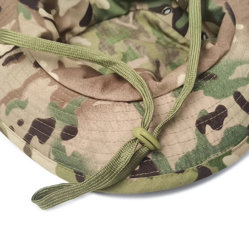 Camouflage Boonie Hat – Wide Brim Sun Hat for Men and Women – Outdoor Hiking, Fishing, Hunting, and Sports – Foldable Soft Cap