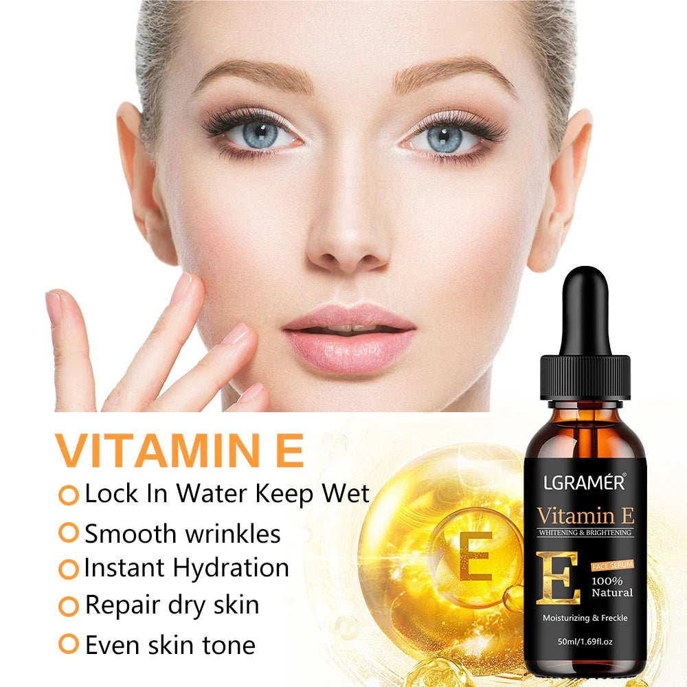 Vitamin C Facial Essence with Hyaluronic Acid – Dark Spot Remover, Moisturizing & Anti-Aging Skin Repair Serum, 50ml