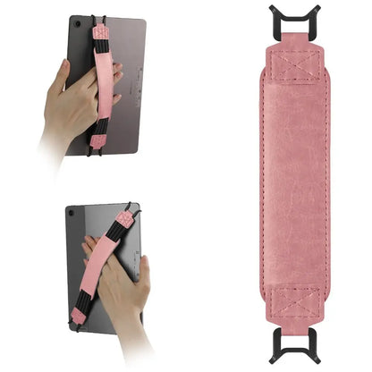 Leather Tablet Hand Strap — Elastic Anti-Drop E-Reader Holder for Kindle, iPad, Kobo, Sony, Pocketbook, Lenovo
