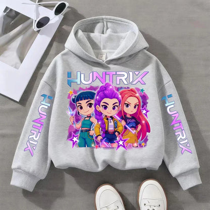 Witch Hunter Group Zoey Cosplay Costume – Girls and Women's Halloween Party Outfit, Demon Hunter Idol Purple Casual Hoodie