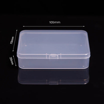Multifunctional Acrylic Card Storage Box – 12x10.5cm Display Case with 2 Compartments, Holds 400 Postcards or Photos