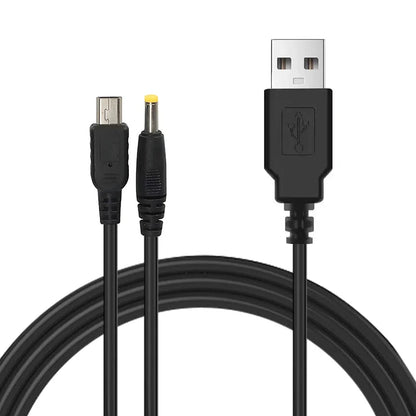 DATA FROG 2-in-1 USB Charger & Data Cable – For PSP 1000, 2000, 3000 Game Console Accessory