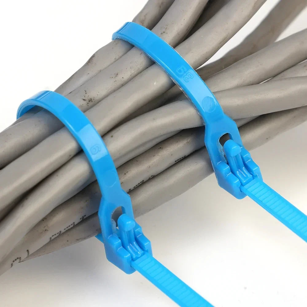 100/1000pcs Reusable Nylon Cable Ties – Adjustable Self-Locking Zip Tie Straps for Cord Organization & Binding
