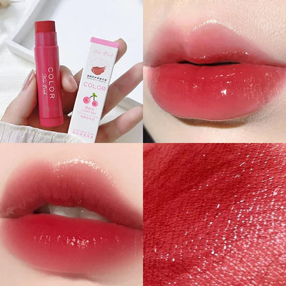 Cute Red Tint Lipstick Set – Moisturizing Colored Lip Balm with Anti-Drying & Fade-Resistant Lip Care Cosmetics