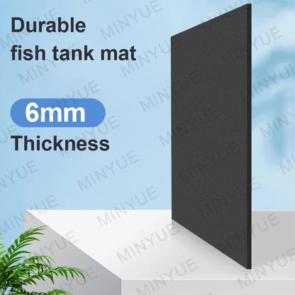 Anti-Slip Fish Tank Mat - Shock-Absorbing Black Pad for Aquarium, Turtle Tank & Landscaping Insulation