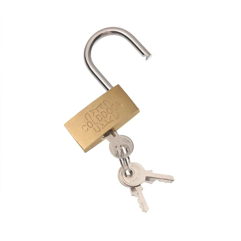 Small Copper Padlock – Mini Luggage, Box, and Case Lock for Home Improvement & Daily Use
