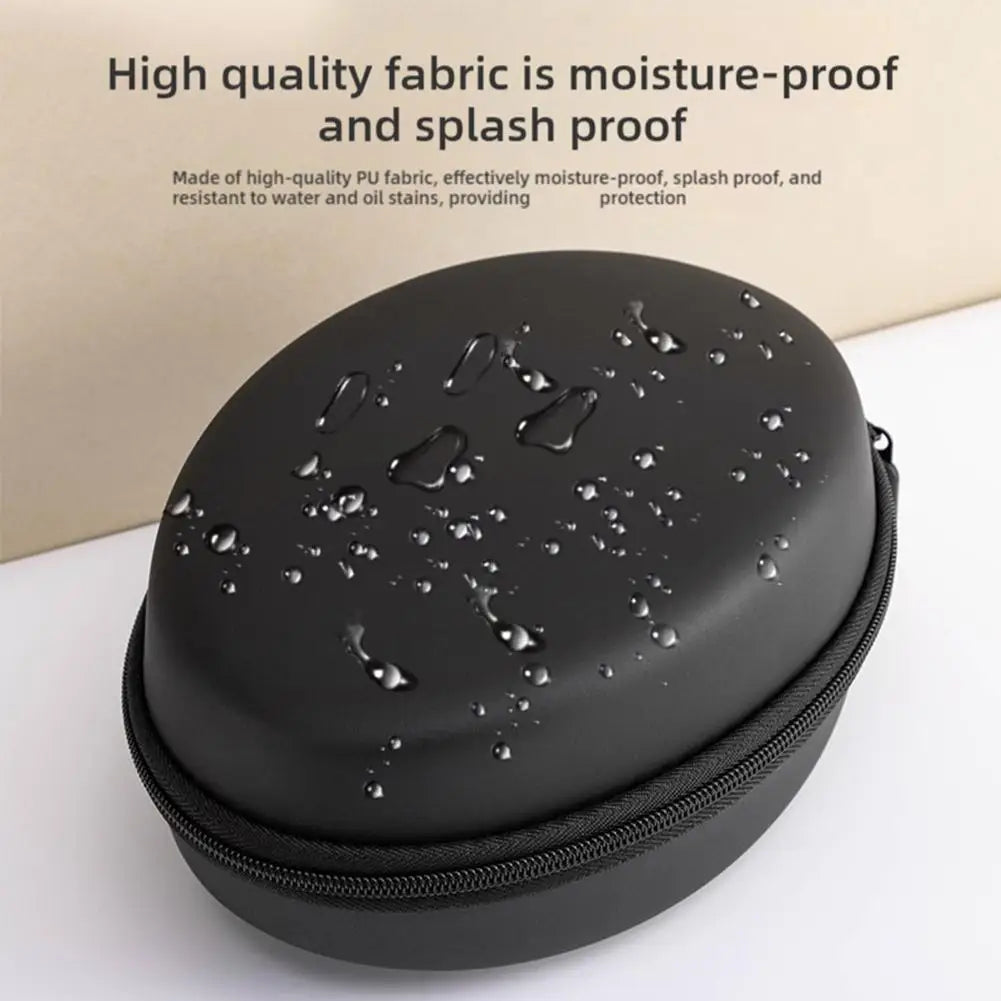 Shockproof Black Headphone Carrying Case – Portable Travel Pouch for Earphones & Headsets