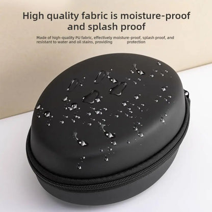 Shockproof Black Headphone Carrying Case – Portable Travel Pouch for Earphones & Headsets
