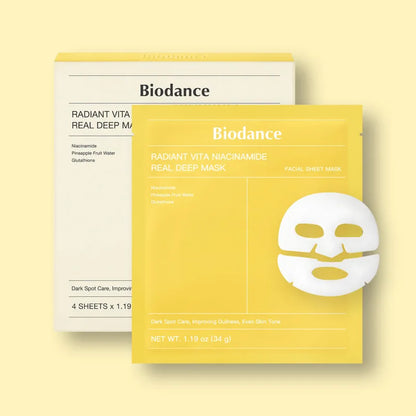 BIODANCE Bio-Collagen Deep Hydrating Gel Mask – Night Moisturizing Face Mask for Pore Care & Skin Elasticity (4 Pcs Box)