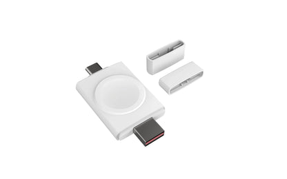 2-in-1 Dual Interface Wireless Charger — Fast Charging Station for Apple Watch 8/7/6/5/SE & Samsung Galaxy Watch 5/4/3/2