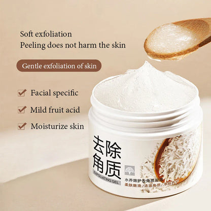 BIOAQUA White Rice Exfoliating Gel – Moisturizing & Nourishing Facial Scrub for Smooth Skin Skincare