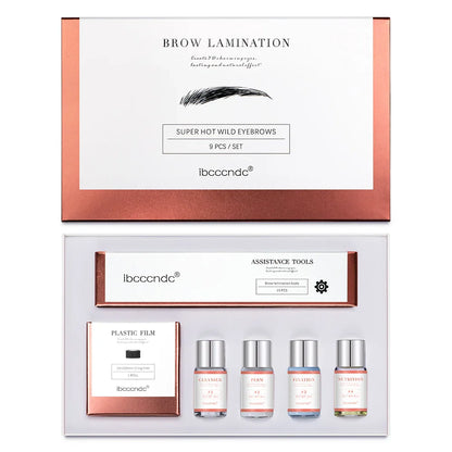 Pro Brow Lift Kit: Perming Eyebrow Lamination with Cling Film - Nutrition Keratin Perming Lotion for Home Use