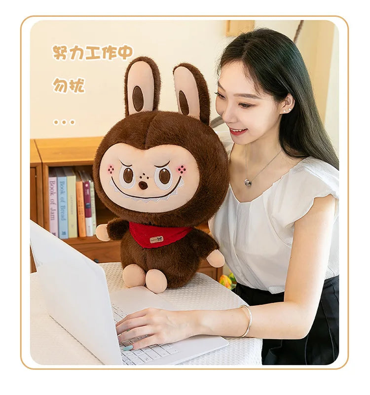 Rabbit Labubu Plush Toy — Cute Cartoon Soft Doll Pillow for Kids Gifts