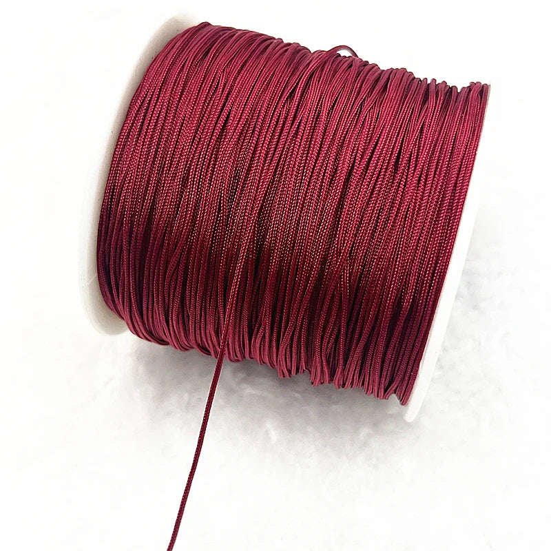 Nylon Macrame Cord Thread (0.4–1.5mm) – Braided DIY Bracelet, Beading & Tassel String