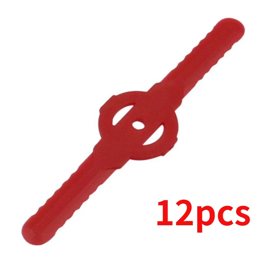6/12/20PCS String Trimmer Head Blades — Plastic Cutter Replacement for Lawn Mower & Weed Wacker