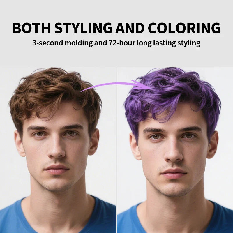 13-Color Halloween Hair Wax – 50g/120g DIY Temporary Hair Dye Cream for Party, Cosplay, Men & Women