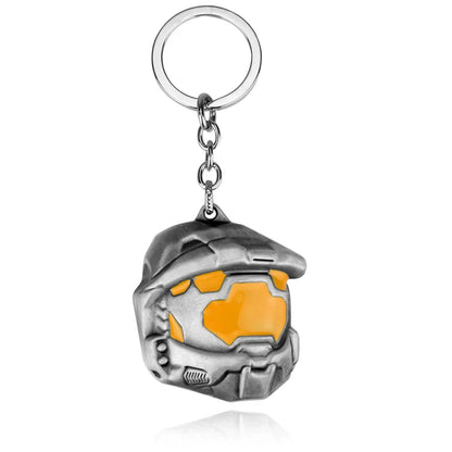 Spartan Assault Mask Keychain — Car Keyring Ornament, Decorative Accessory & Gift for Fans