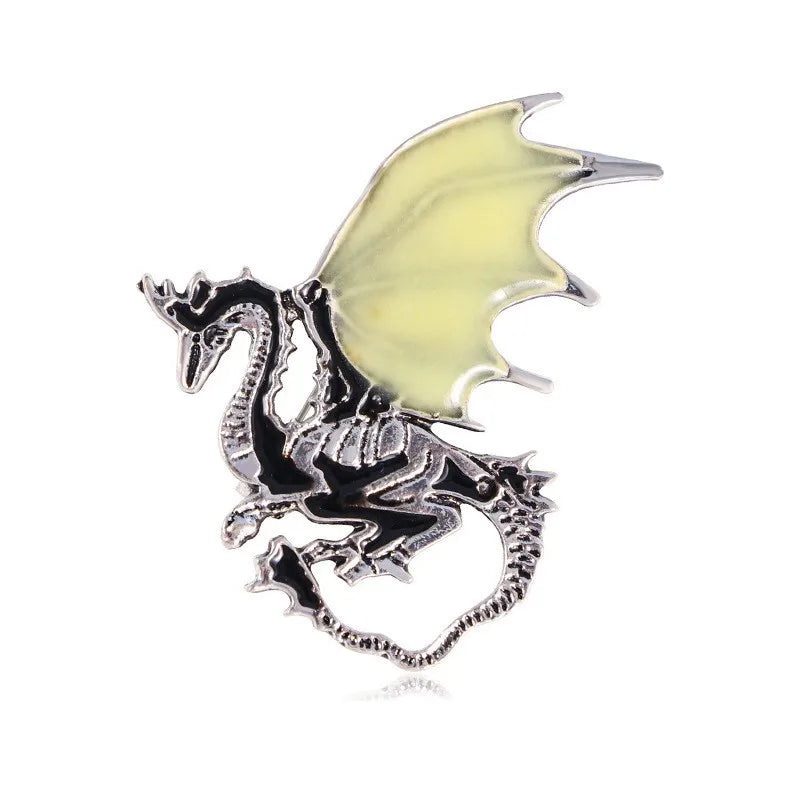 Fly Dragon Enamel Lapel Pins - Brooch for Jeans, Backpacks | Jewelry Clothing Badges | Wedding Gift & DIY Decor for Men