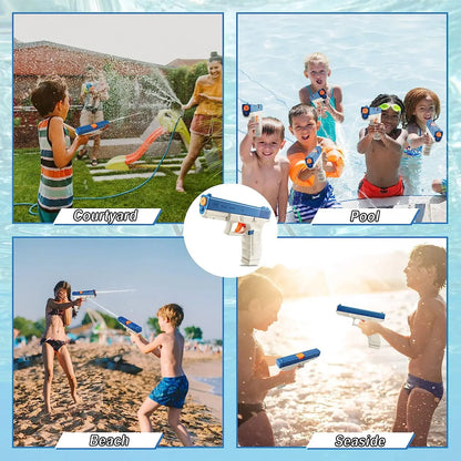 Manual Water Gun – Automatic Reboring Squirt Blaster for Summer Pool & Beach Outdoor Fun